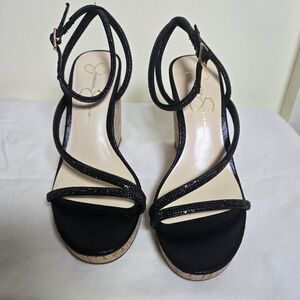 Jessica Simpson Elegant Black Strappy Sandals
